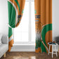Ivory Coast Football Window Curtain Les Elephants Spirit - African Pride