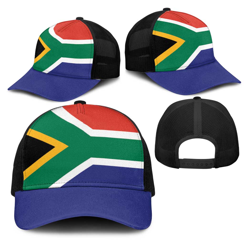 South Africa Mesh Trucker Cap Flag Color Inspiration - African Pride