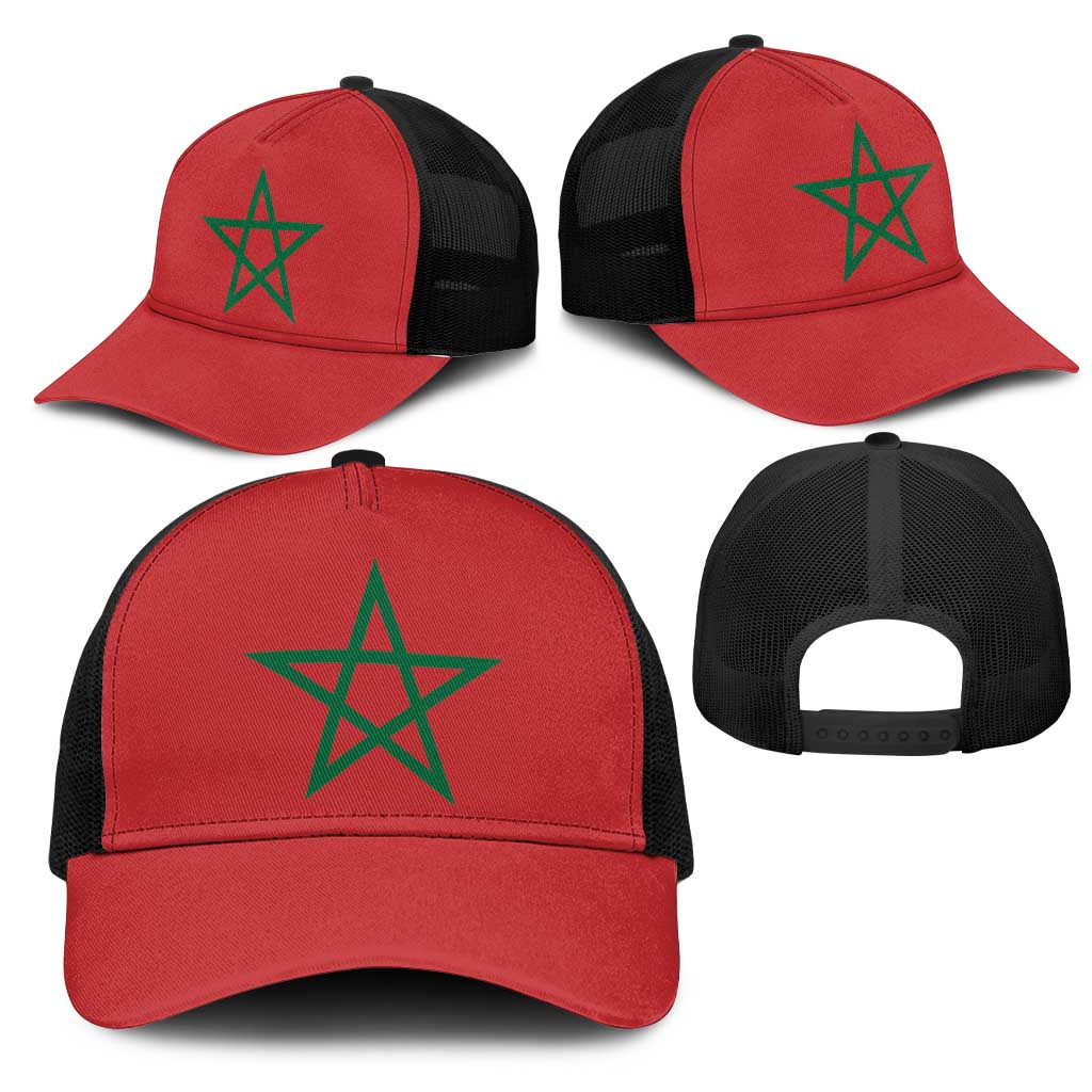 Morocco Baseball Net Cap Flag Color Inspiration - African Pride
