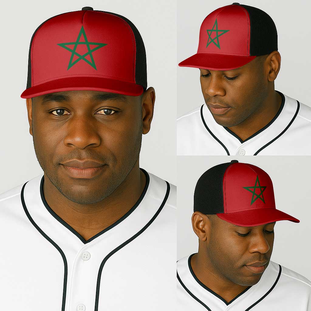 Morocco Baseball Net Cap Flag Color Inspiration - African Pride