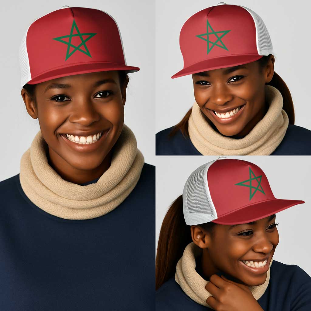 Morocco Mesh Trucker Cap Flag Color Inspiration - African Pride