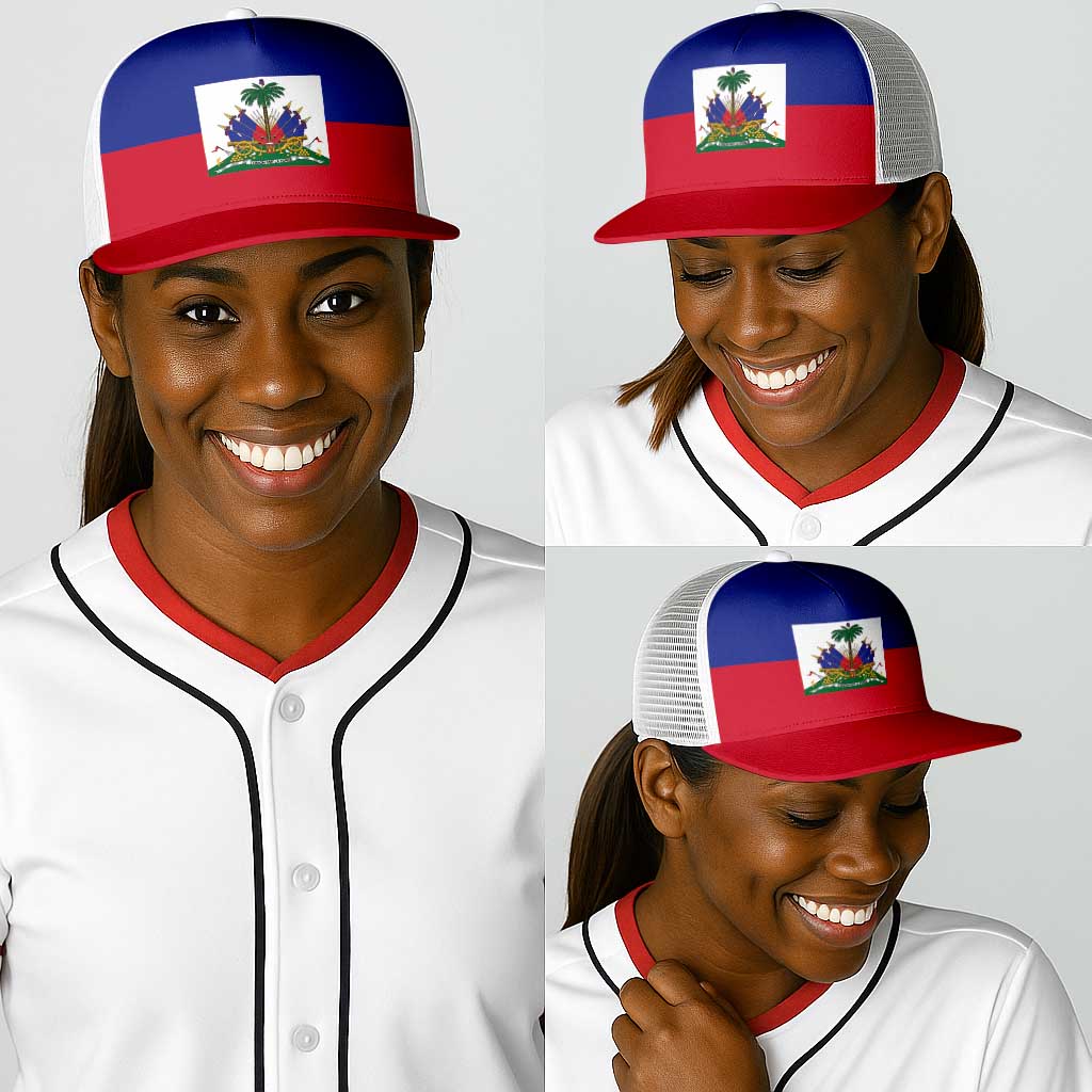 Haiti Baseball Net Cap Flag Color Inspiration - African Pride