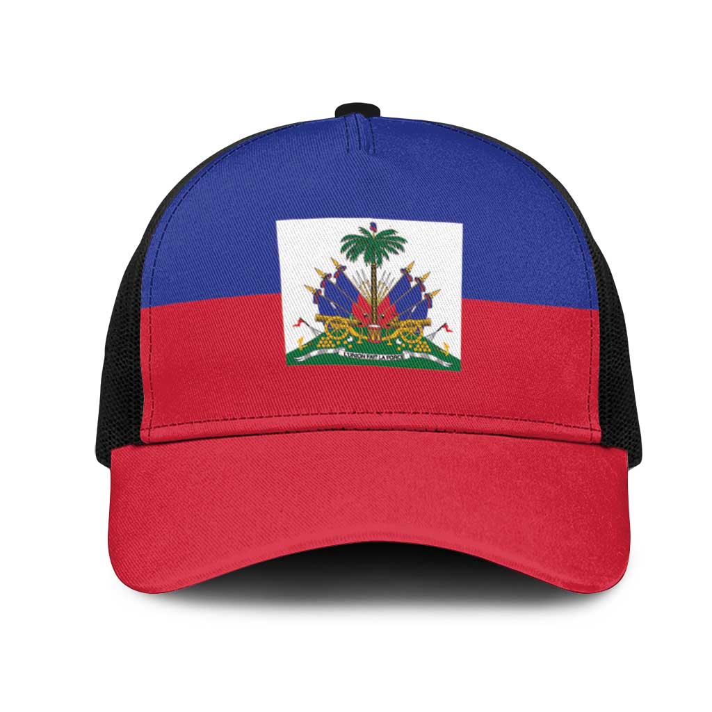 Haiti Mesh Trucker Cap Flag Color Inspiration - African Pride