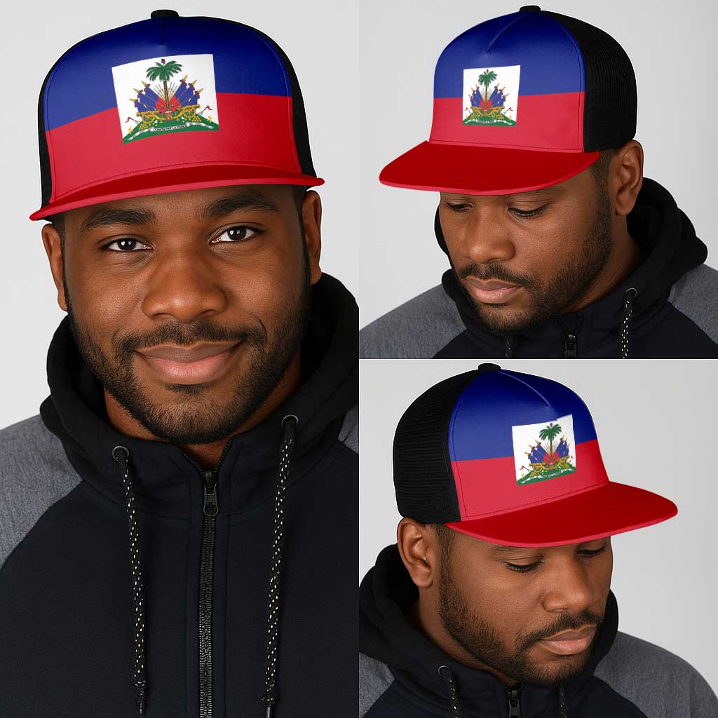 Haiti Mesh Trucker Cap Flag Color Inspiration - African Pride