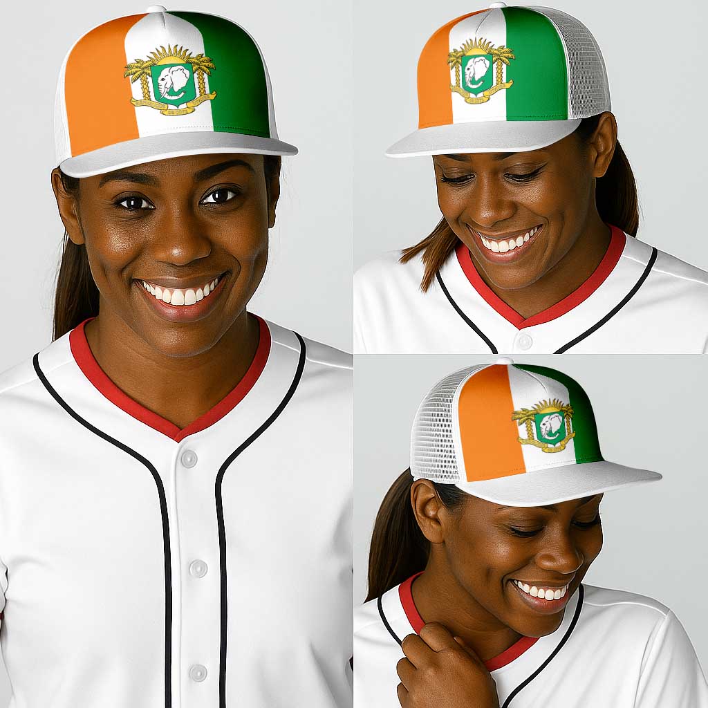 Ivory Coast Baseball Net Cap Flag Color Inspiration - African Pride