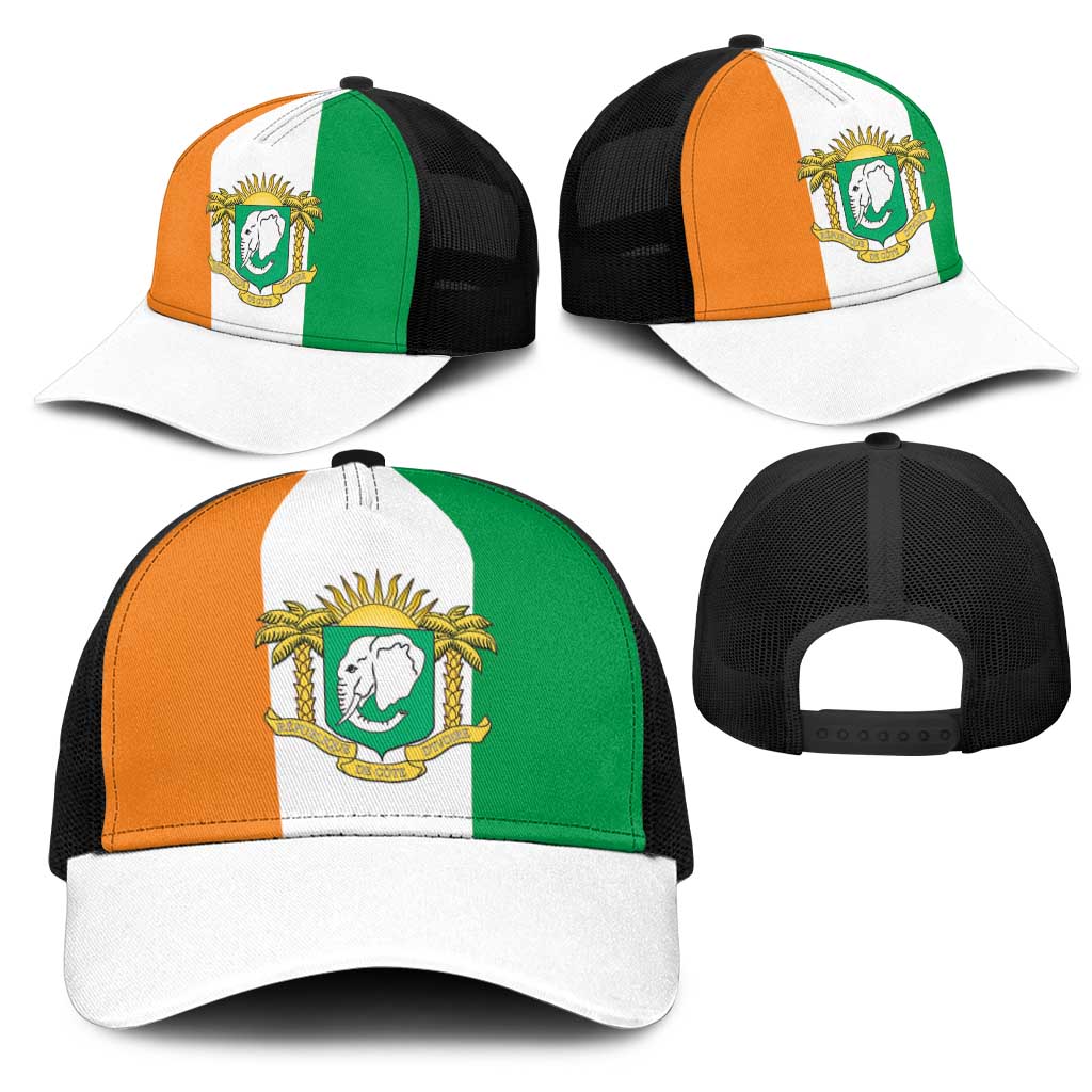 Ivory Coast Mesh Trucker Cap Flag Color Inspiration - African Pride