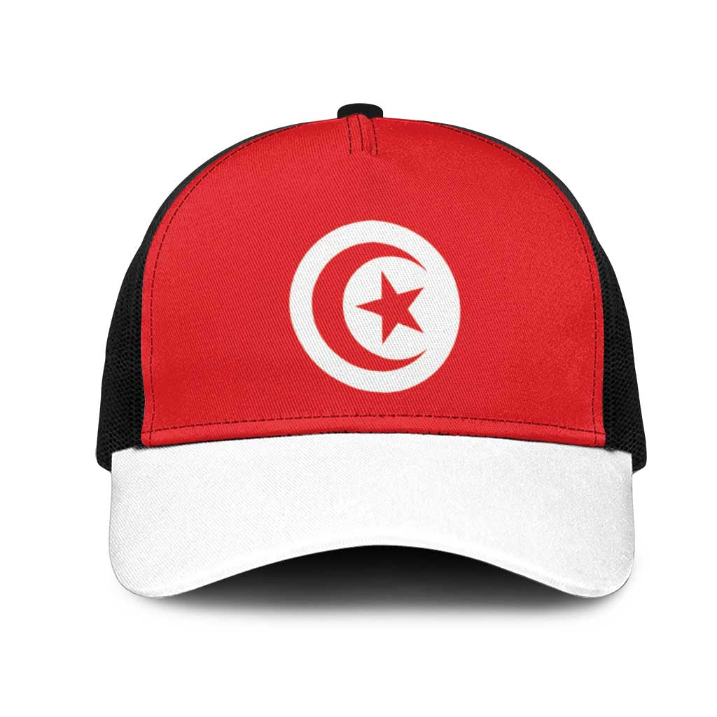 Tunisia Mesh Trucker Cap Flag Color Inspiration - African Pride