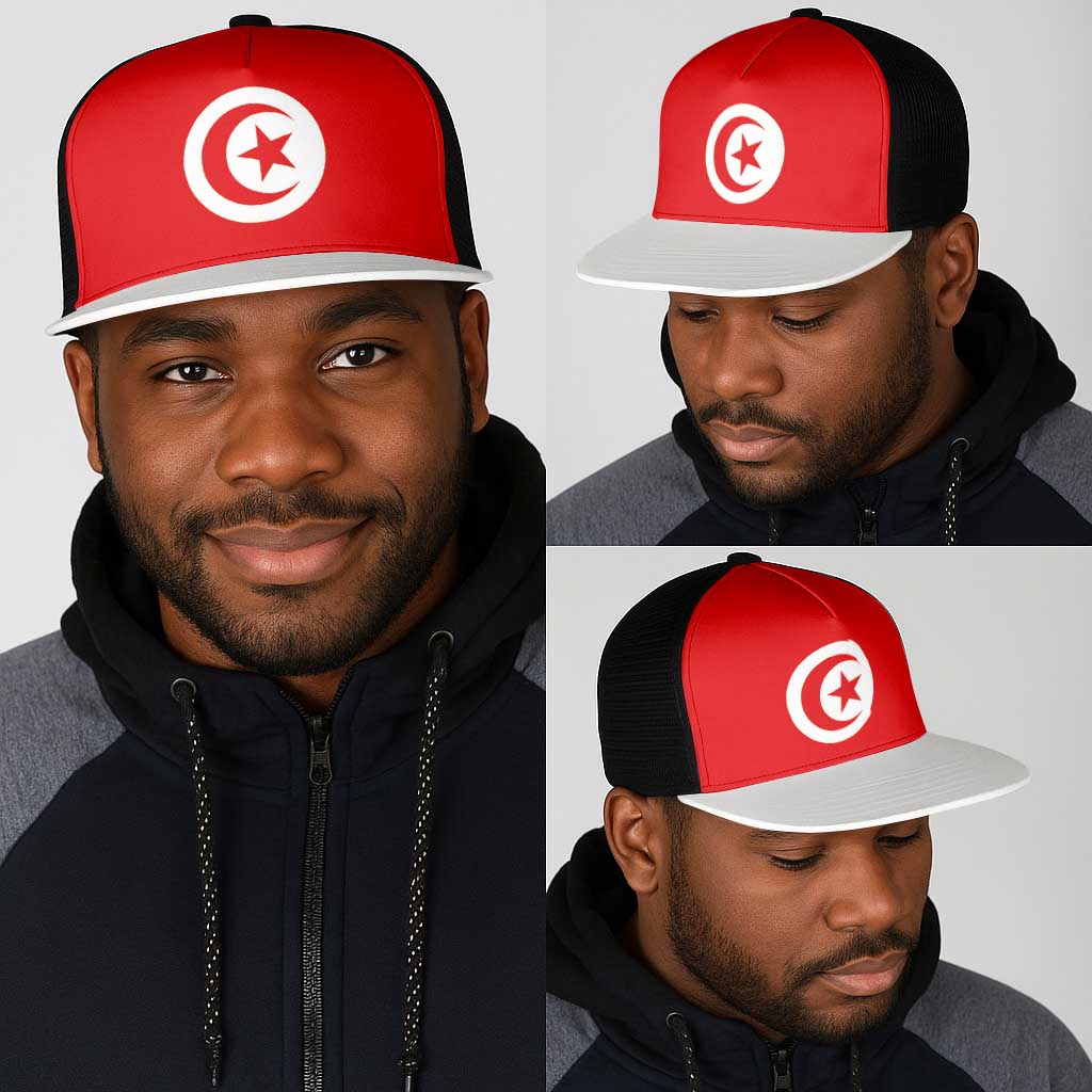 Tunisia Mesh Trucker Cap Flag Color Inspiration - African Pride