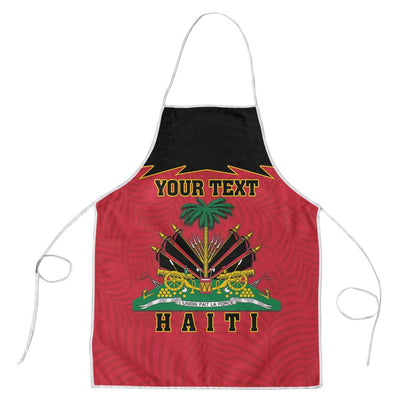 Personalized Afro-Haitians 1964 Apron Coat Of Arms Flag Style