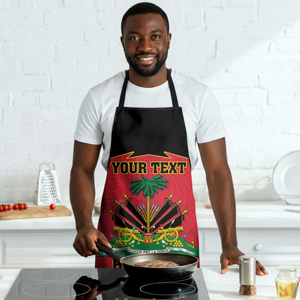Personalized Afro-Haitians 1964 Apron Coat Of Arms Flag Style