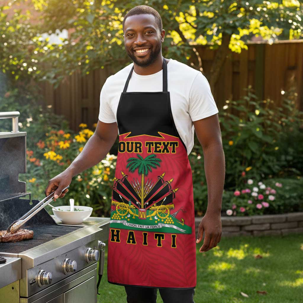 Personalized Afro-Haitians 1964 Apron Coat Of Arms Flag Style