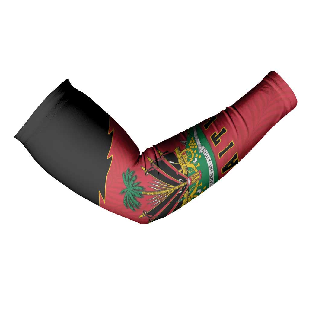 Personalized Afro-Haitians 1964 Arm Sleeves Coat Of Arms Flag Style