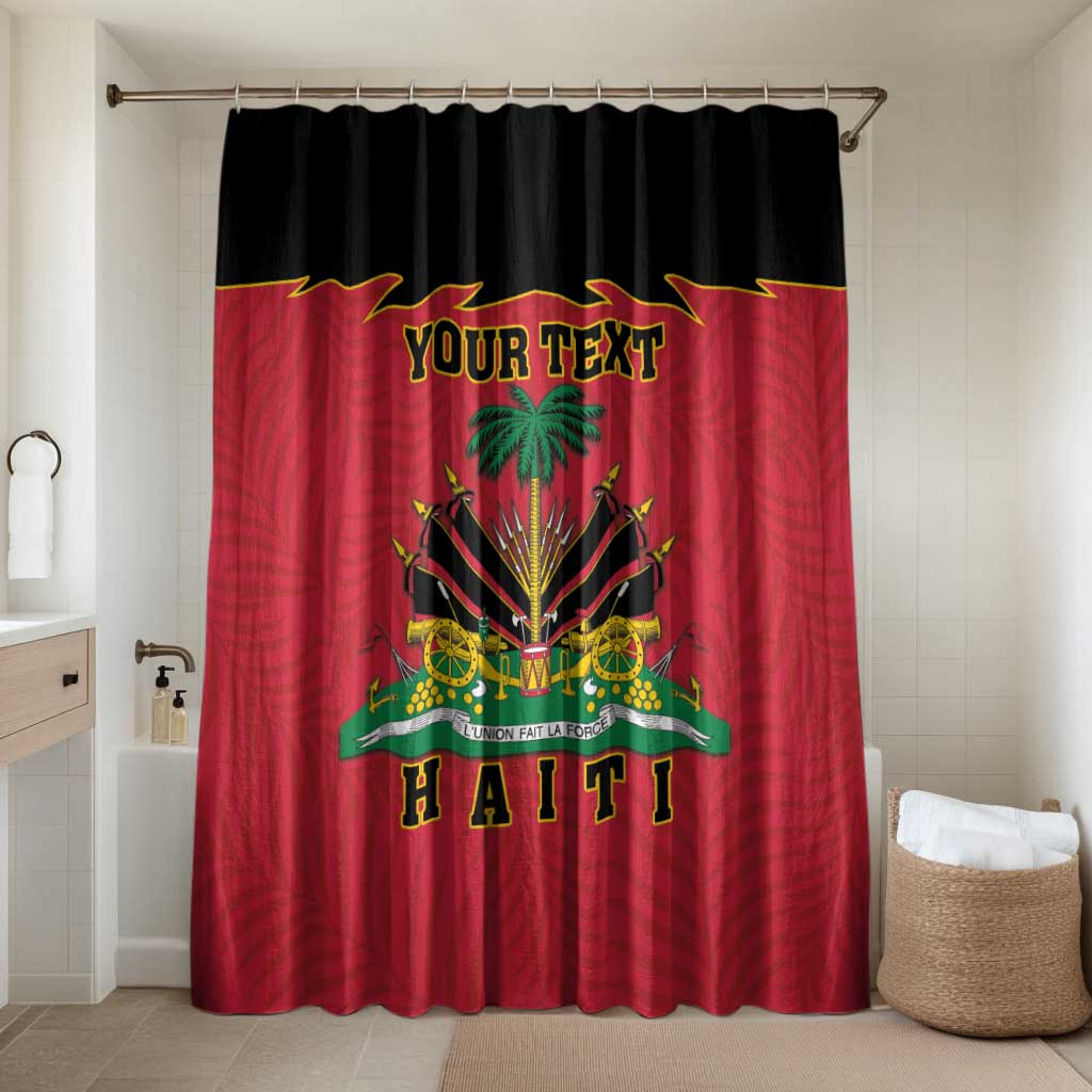 Personalized Afro-Haitians 1964 Bathroom Set Coat Of Arms Flag Style