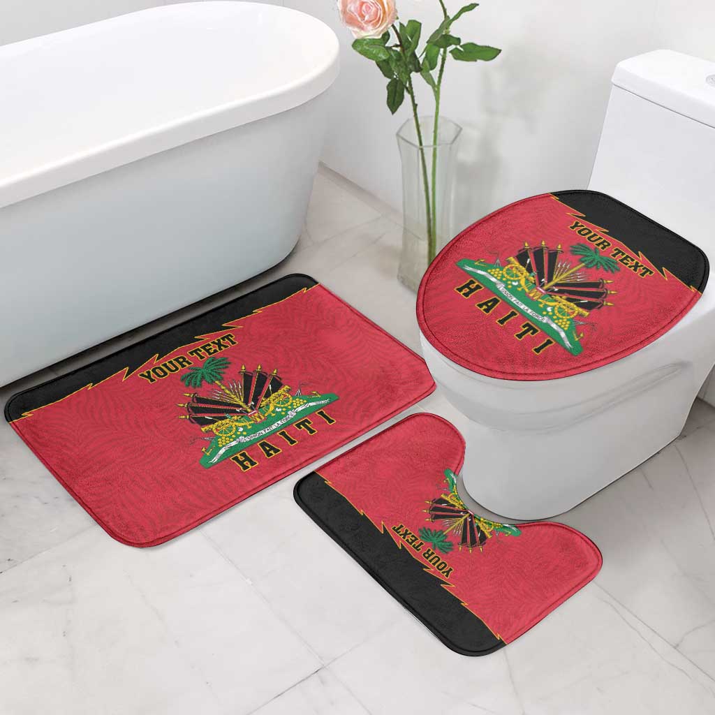 Personalized Afro-Haitians 1964 Bathroom Set Coat Of Arms Flag Style