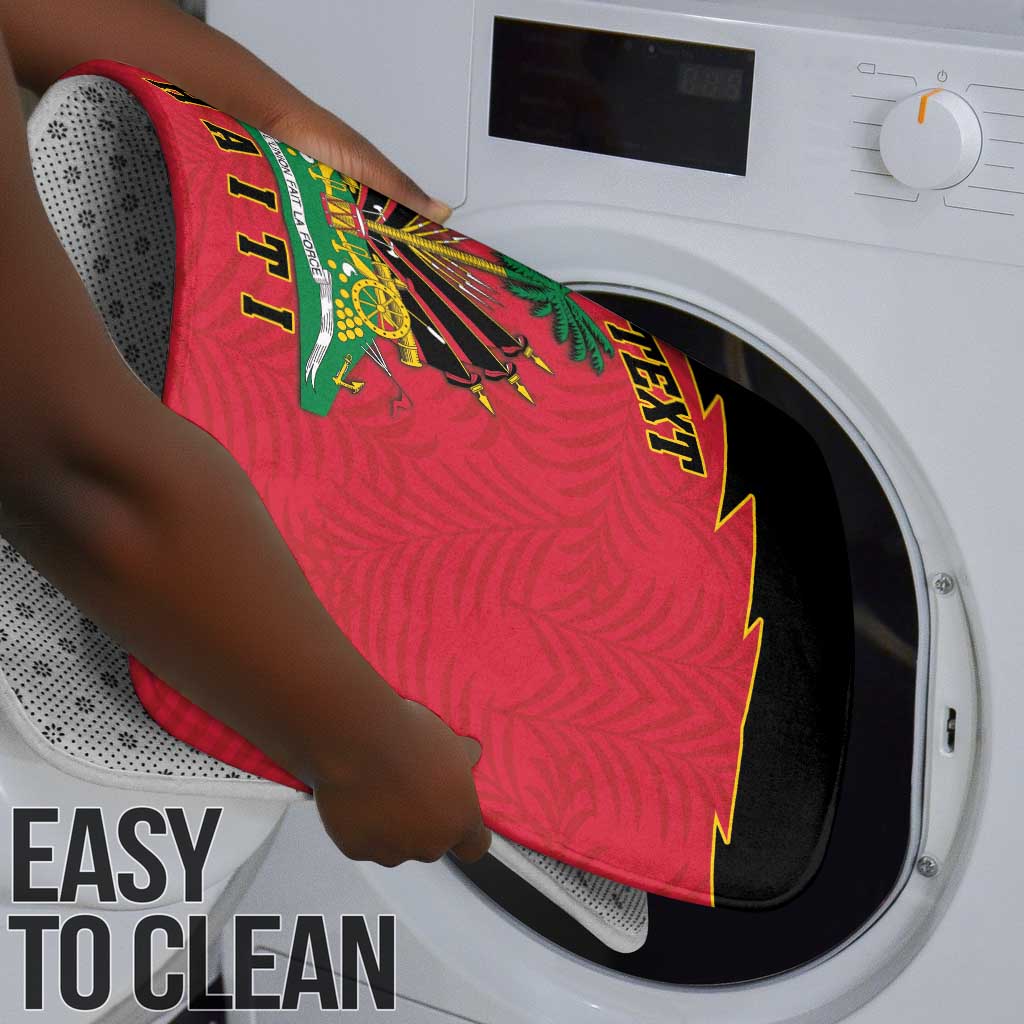 Personalized Afro-Haitians 1964 Bathroom Set Coat Of Arms Flag Style