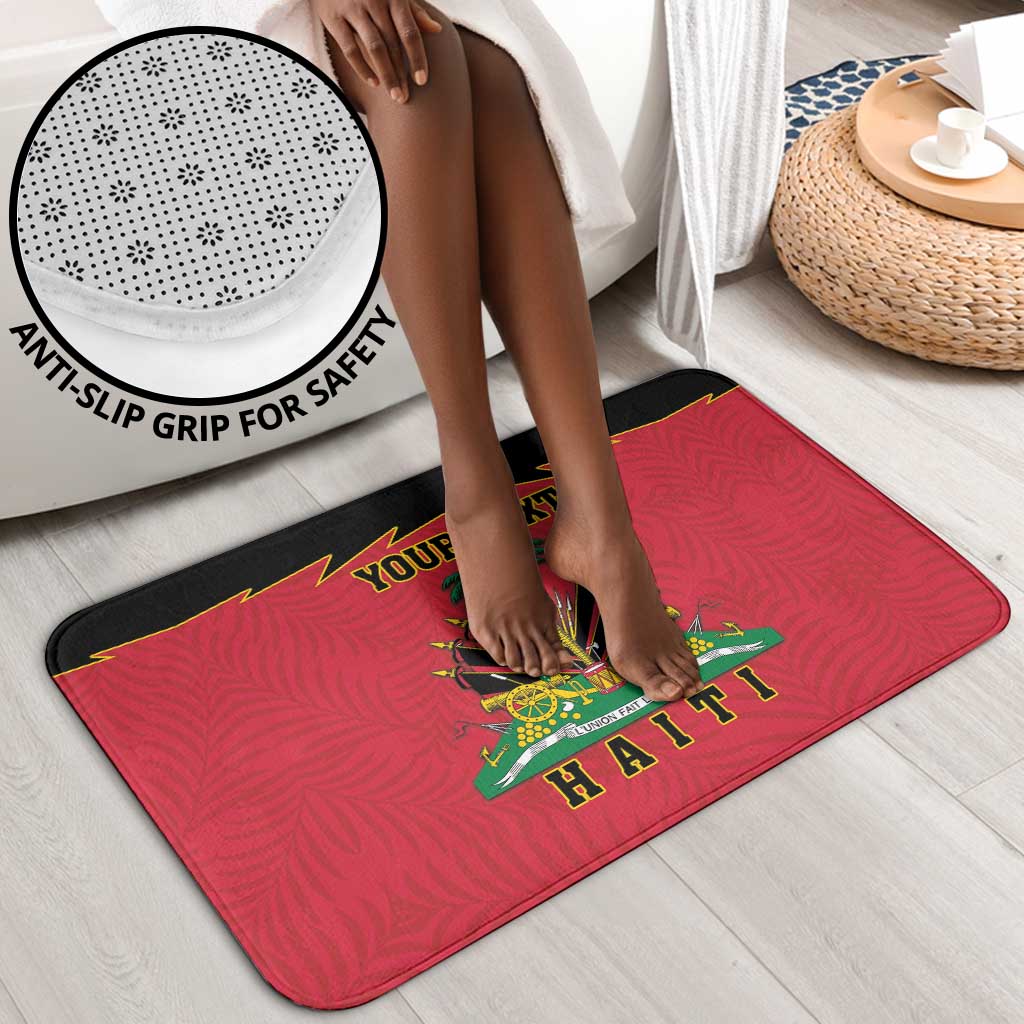 Personalized Afro-Haitians 1964 Bathroom Set Coat Of Arms Flag Style