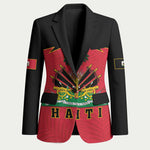Personalized Afro-Haitians 1964 Blazer Coat Of Arms Flag Style