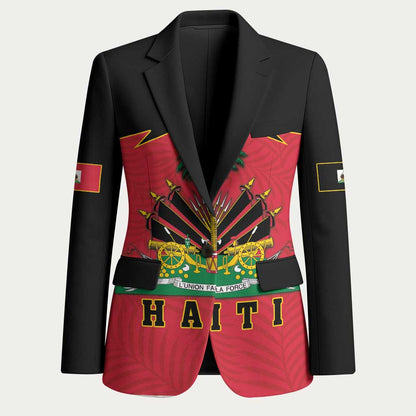 Personalized Afro-Haitians 1964 Blazer Coat Of Arms Flag Style