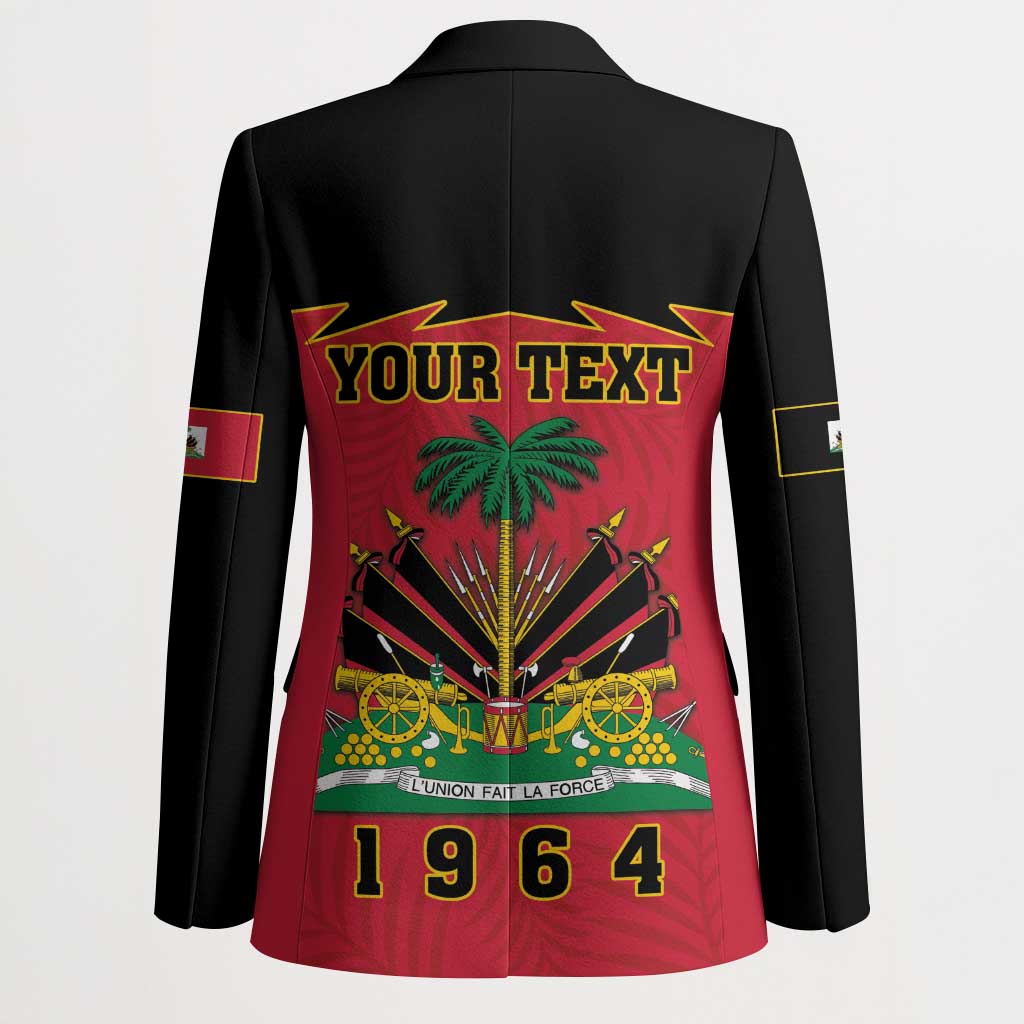 Personalized Afro-Haitians 1964 Blazer Coat Of Arms Flag Style