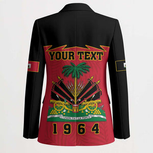 Personalized Afro-Haitians 1964 Blazer Coat Of Arms Flag Style