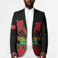 Personalized Afro-Haitians 1964 Blazer Coat Of Arms Flag Style