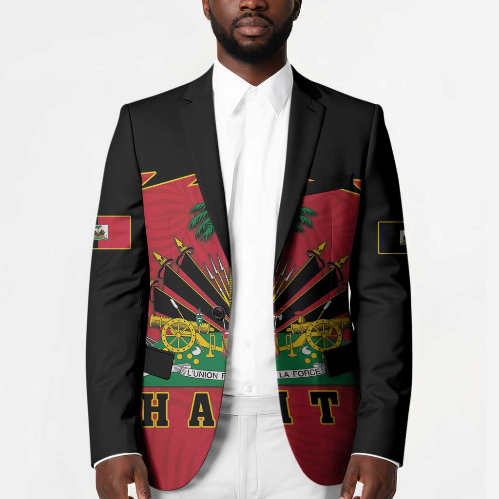 Personalized Afro-Haitians 1964 Blazer Coat Of Arms Flag Style