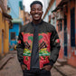 Personalized Afro-Haitians 1964 Bomber Jacket Coat Of Arms Flag Style - African Pride