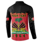 Personalized Afro-Haitians 1964 Button Sweatshirt Coat Of Arms Flag Style