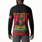 Personalized Afro-Haitians 1964 Button Sweatshirt Coat Of Arms Flag Style