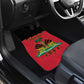 Personalized Afro-Haitians 1964 Car Mats Coat Of Arms Flag Style - African Pride