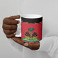 Personalized Afro-Haitians 1964 Ceramic Mug Coat Of Arms Flag Style