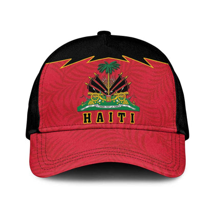 Afro-Haitians 1964 Classic Cap Coat Of Arms Flag Style - African Pride