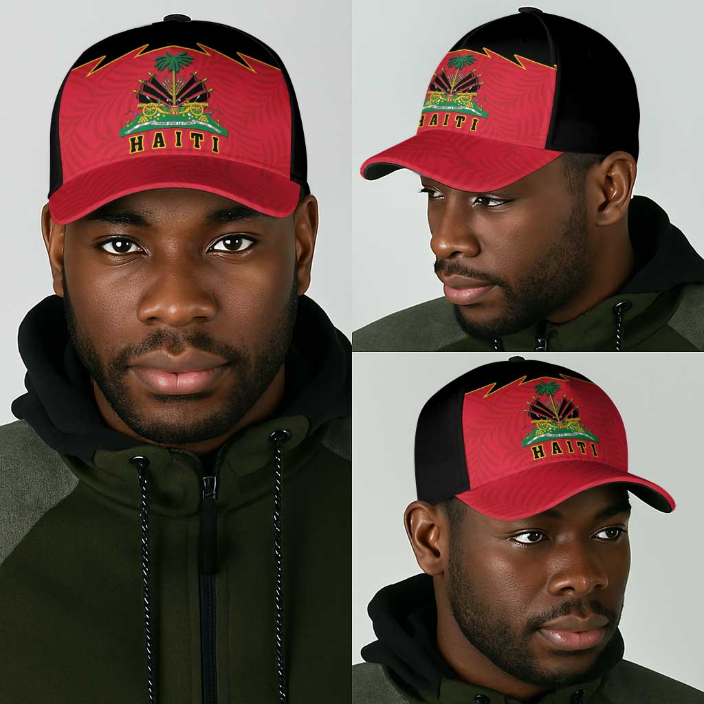 Afro-Haitians 1964 Classic Cap Coat Of Arms Flag Style - African Pride