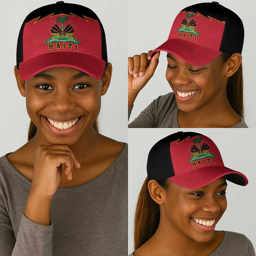 Afro-Haitians 1964 Classic Cap Coat Of Arms Flag Style - African Pride