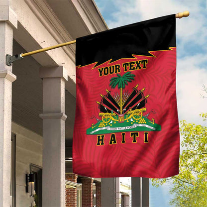 Personalized Afro-Haitians 1964 Garden Flag Coat Of Arms Flag Style - African Pride