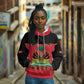 Personalized Afro-Haitians 1964 Hoodie Coat Of Arms Flag Style - African Pride
