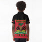 Personalized Afro-Haitians 1964 Kid Polo Shirt Coat Of Arms Flag Style - African Pride