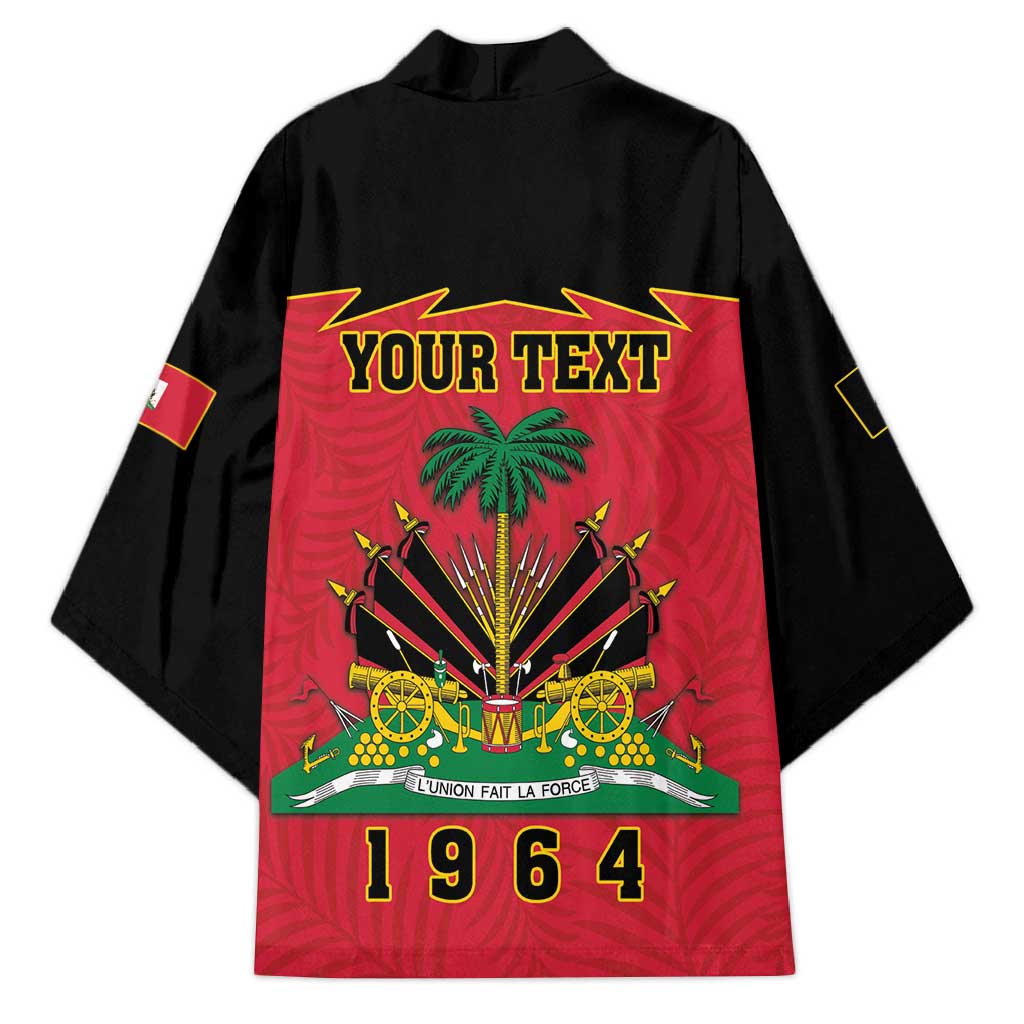 Personalized Afro-Haitians 1964 Kimono Coat Of Arms Flag Style