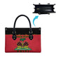 Personalized Afro-Haitians 1964 Leather Bag Coat Of Arms Flag Style