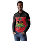Personalized Afro-Haitians 1964 Long Sleeve Polo Shirt Coat Of Arms Flag Style - African Pride