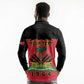 Personalized Afro-Haitians 1964 Long Sleeve Polo Shirt Coat Of Arms Flag Style - African Pride