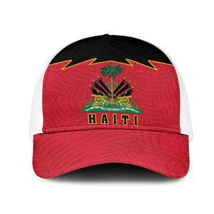 Afro-Haitians 1964 Mesh Trucker Cap Coat Of Arms Flag Style - African Pride