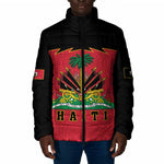 Personalized Afro-Haitians 1964 Padded Jacket Coat Of Arms Flag Style