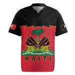 Personalized Afro-Haitians 1964 Rugby Jersey Coat Of Arms Flag Style - African Pride