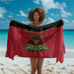 Personalized Afro-Haitians 1964 Sarong Coat Of Arms Flag Style - African Pride