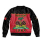 Personalized Afro-Haitians 1964 Sleeve Zip Bomber Jacket Coat Of Arms Flag Style - African Pride