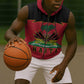Personalized Afro-Haitians 1964 Sleeveless Zip Hoodie Coat Of Arms Flag Style - African Pride