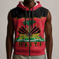 Personalized Afro-Haitians 1964 Sleeveless Zip Hoodie Coat Of Arms Flag Style - African Pride