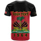 Personalized Afro-Haitians 1964 T shirt Coat Of Arms Flag Style - African Pride
