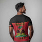 Personalized Afro-Haitians 1964 T shirt Coat Of Arms Flag Style - African Pride
